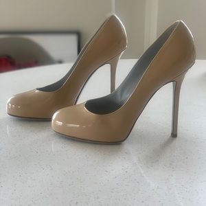 Sergio Rossi Nude Patent Pump - Sz. 37.5